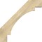 Ekena Millwork 4"W x 32"D x 32"H Merced Rough Sawn Knee Brace, Douglas Fir BRC04X32X32MRC00RDF - alternate 2